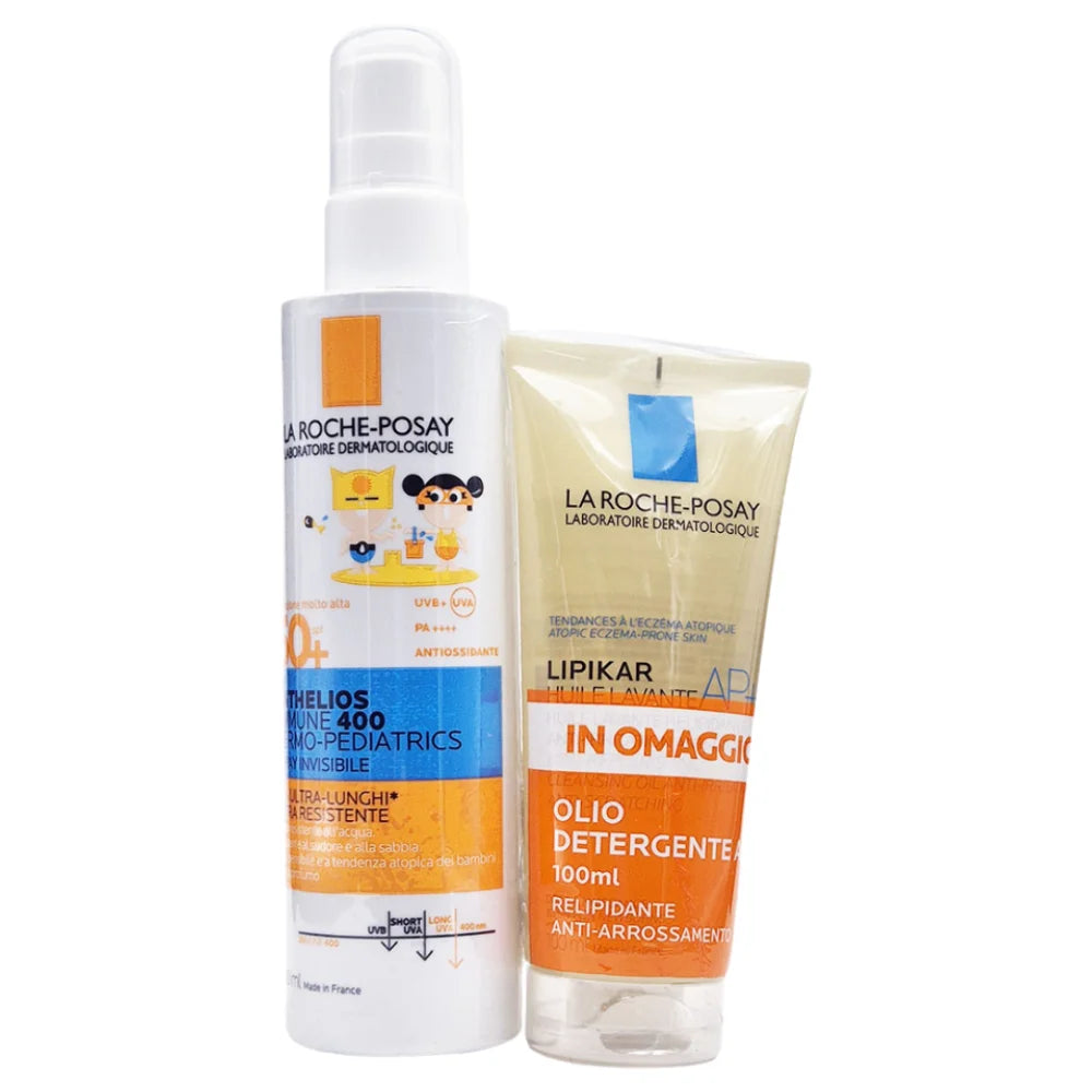 La Roche Posay Anthelios Dermo Pediatric Uvmune 400 Spf50+ Latte Solare Bambini 200ml + Lipikar Olio Lavante 100ml