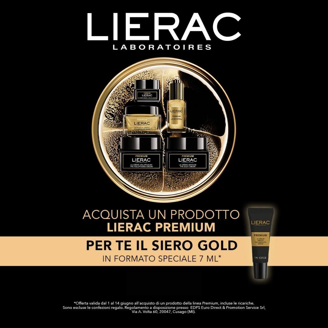 Lierac acquista 1 prodotto premium - siero gold 7ml omaggio - 01-14 giugno 2026