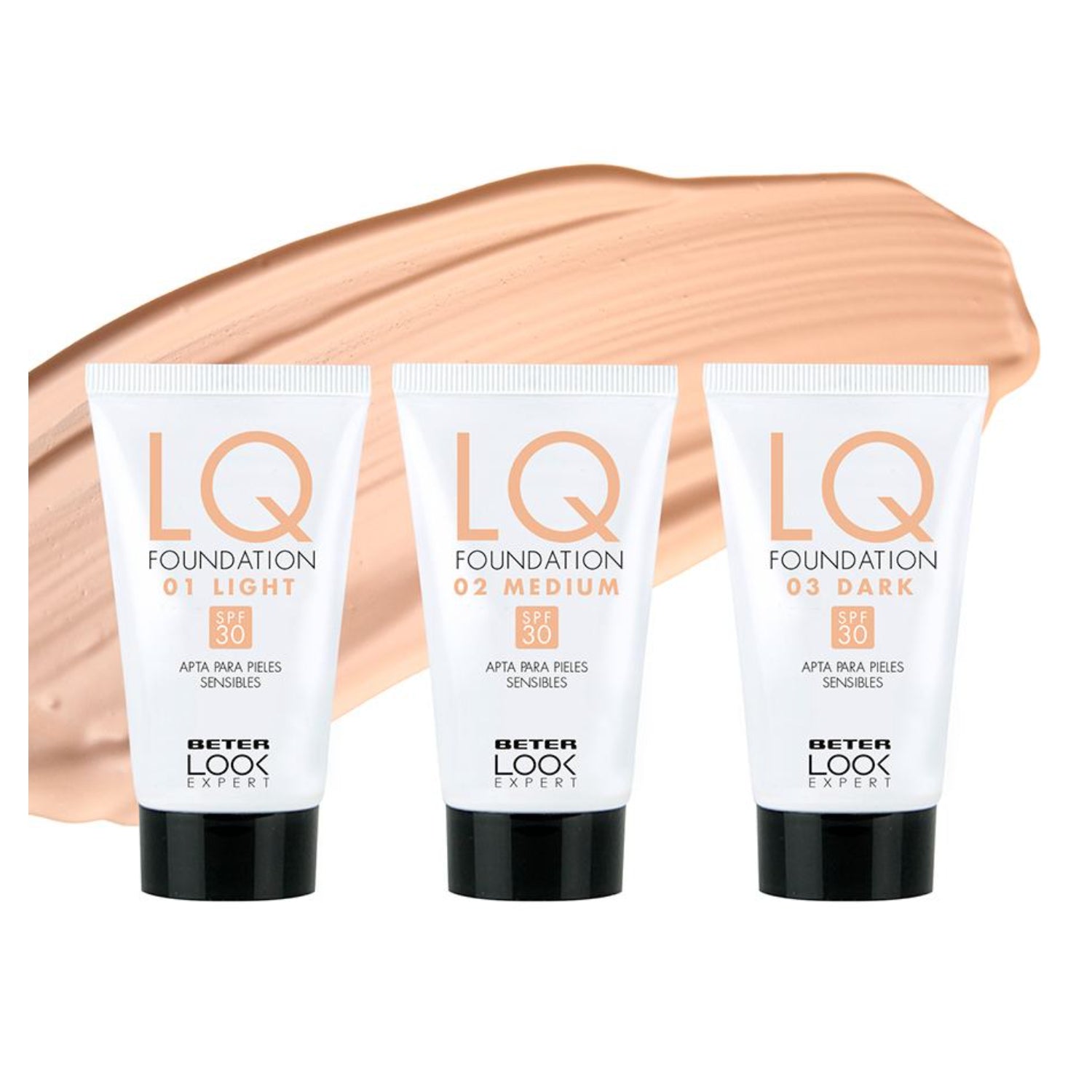 Beter Fondotinta Liquido Look Expert 02 Medium SPF 30 | Anti-Età Olio Vinaccioli