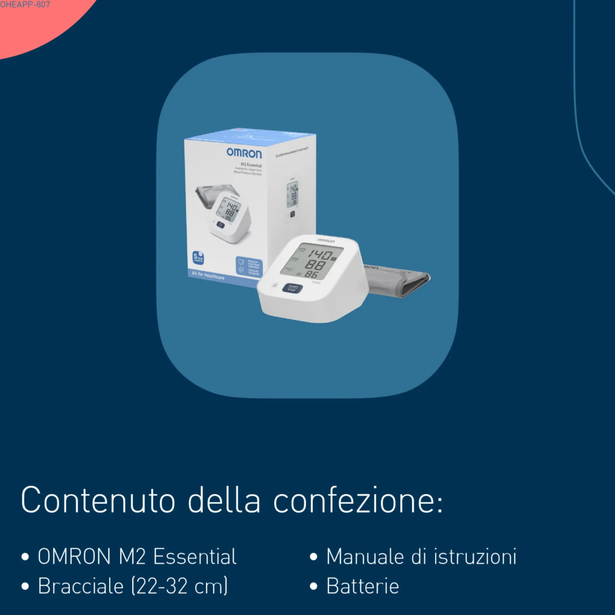 Omron M2 Essential | Misuratore Pressione da Braccio | 1 Pezzo 3 