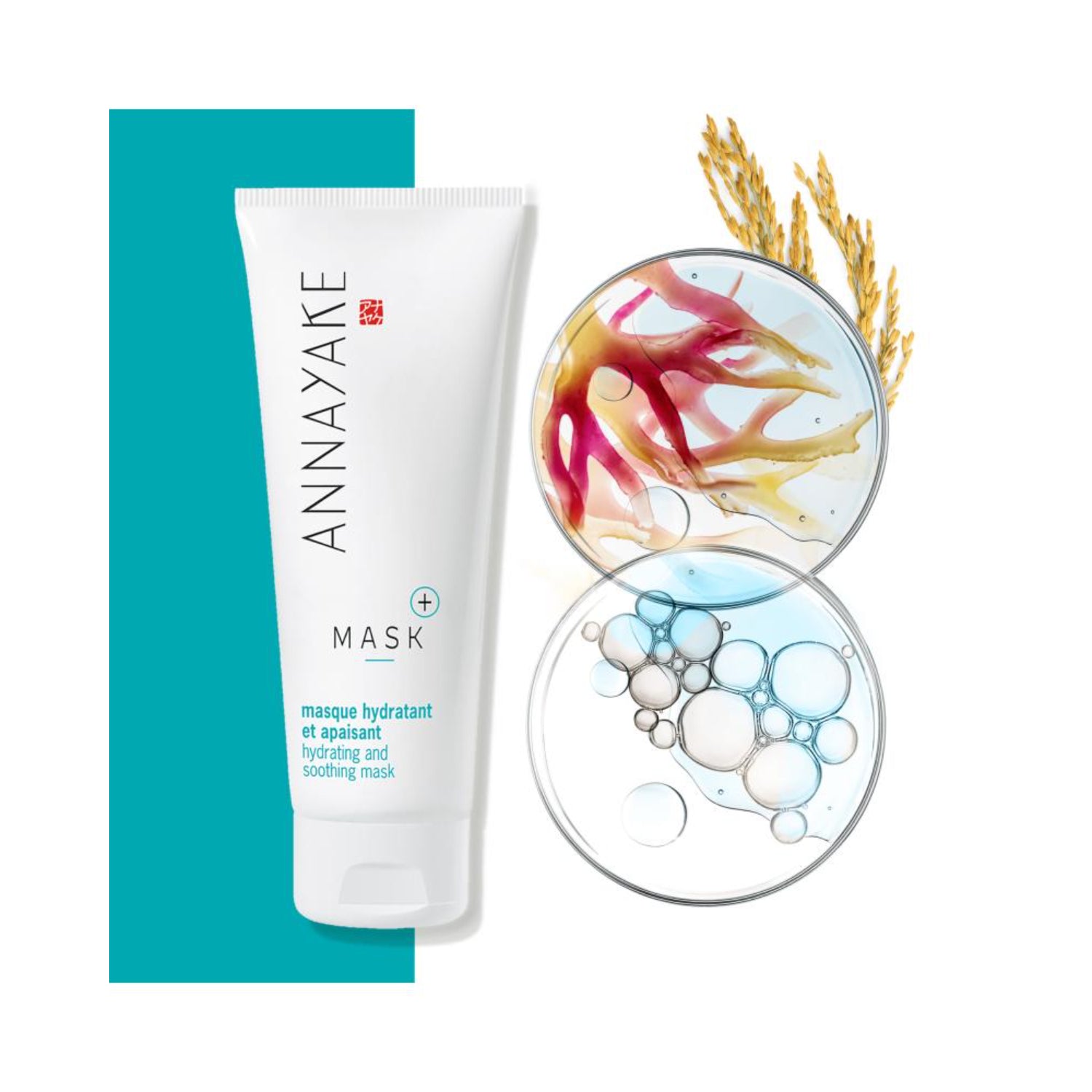 Annayake Mask+ Masque Hydratant et Apaisant | Maschera Viso Idratante Lenitiva | 75ml