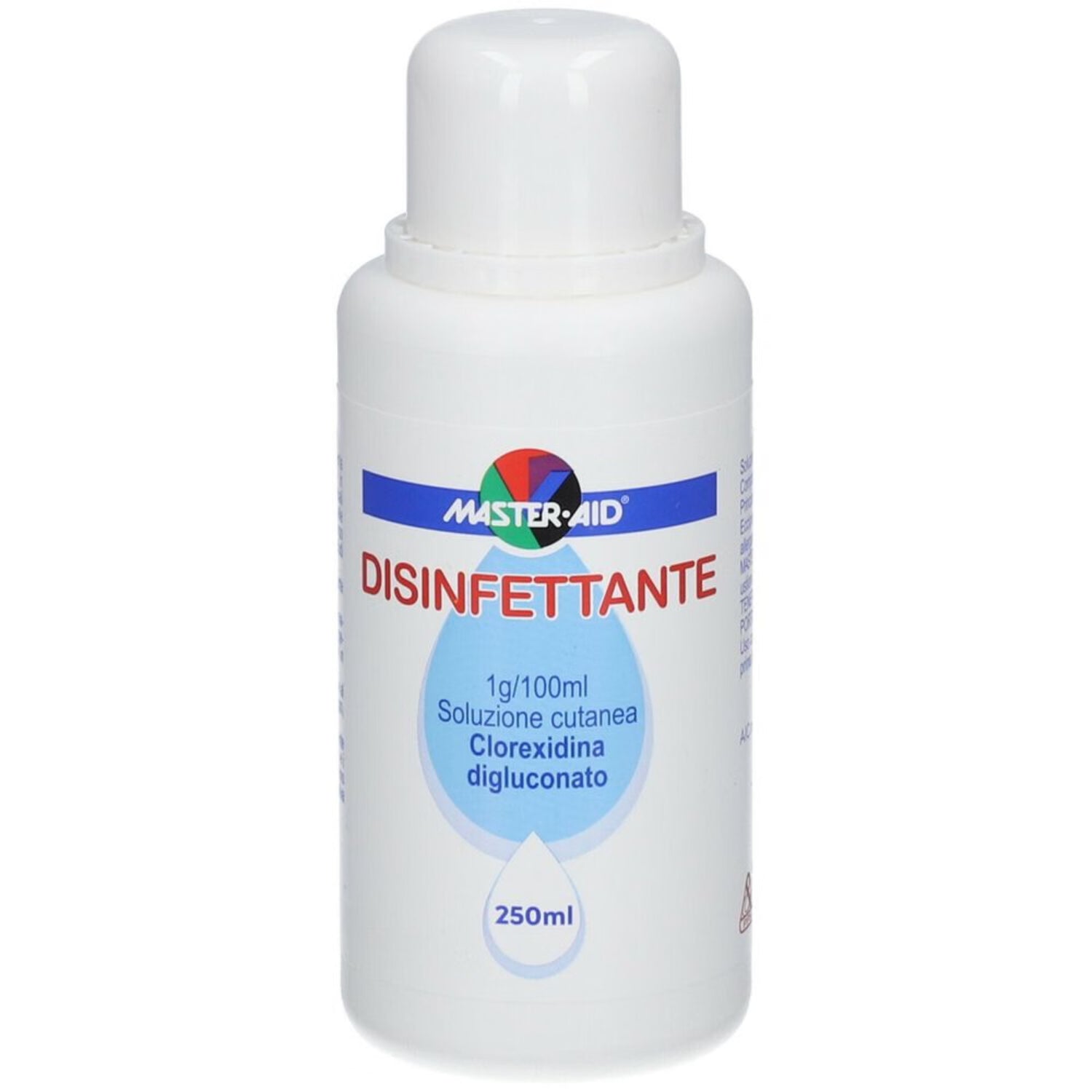 Master Aid Disinfettante 1 g/100 ml | Soluzione Cutanea | Flacone 250 ml