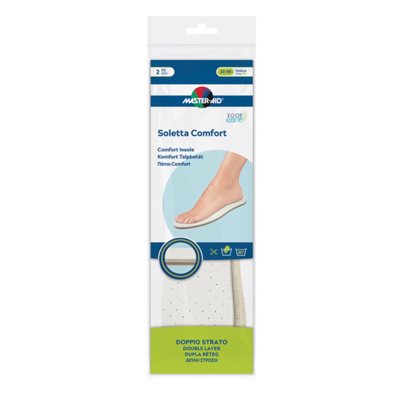 Master-Aid Foot Care Soletta Comfort | Soletta Ammortizzante | 2 Pezzi