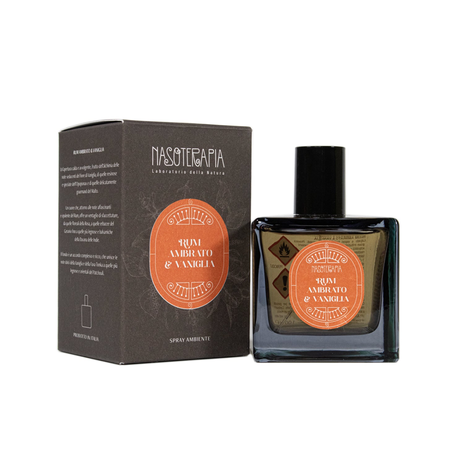 Nasoterapia Rum Ambrato &amp; Vaniglia | Spray Ambiente Profumato | 100ml
