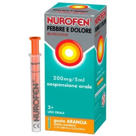 Nurofen Febbre e Dolore 200 mg/5 ml | Antipiretico | 100 ml (Farmed)  