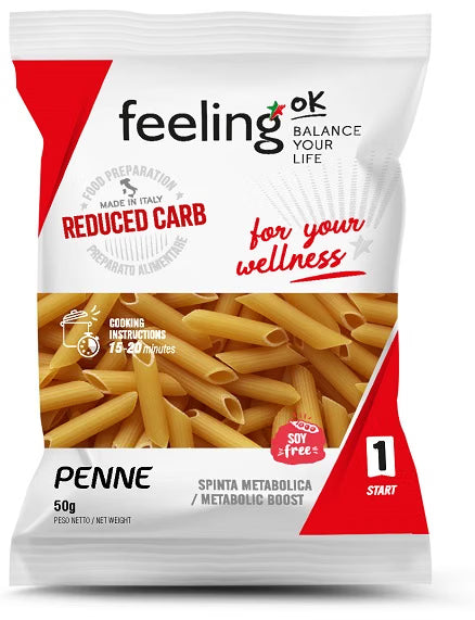 Feeling OK Penne Start | Pasta Proteica | Monoporzione 50g