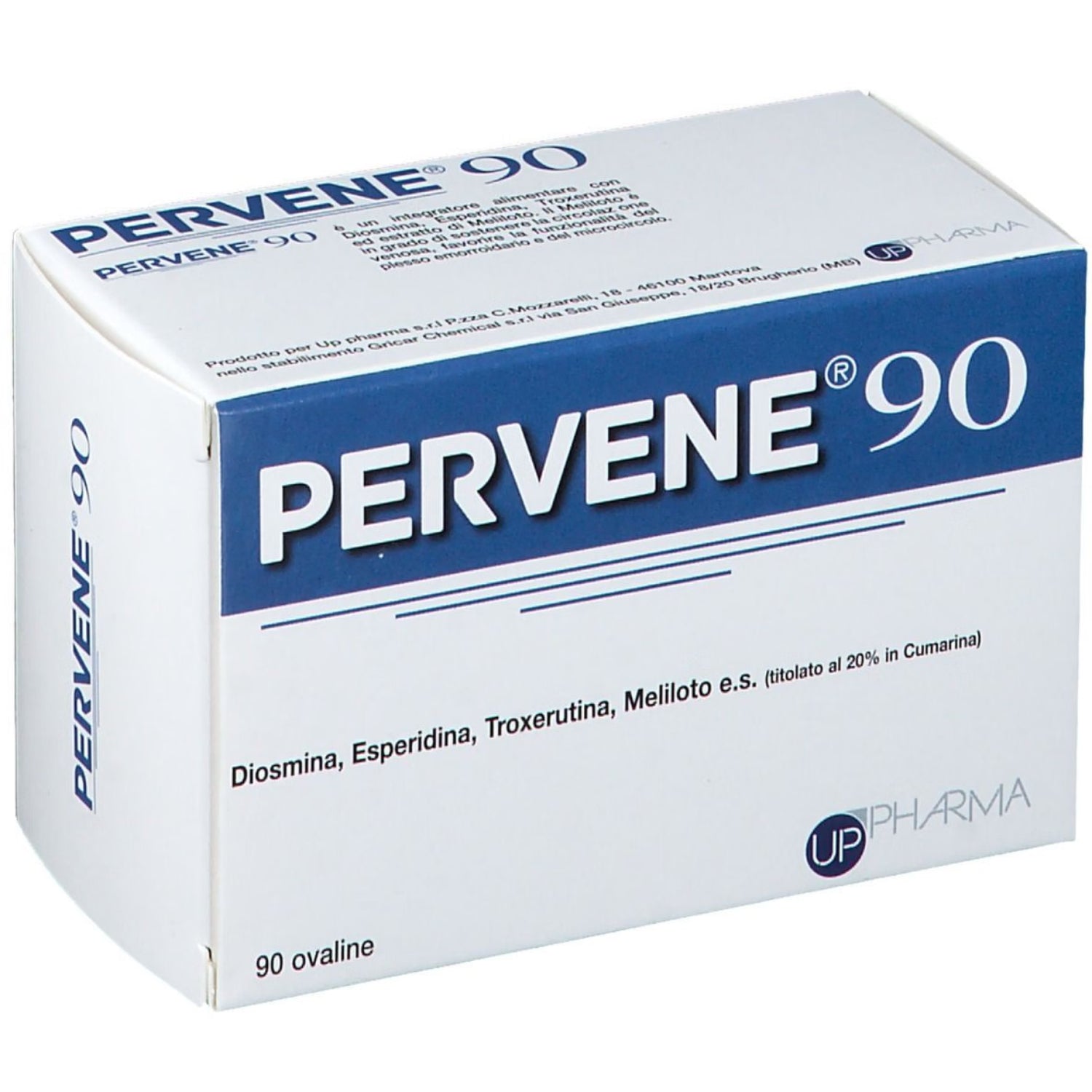 Pervene | Integratore Circolazione Venosa Diosmina Troxerutina | 90 Ovaline