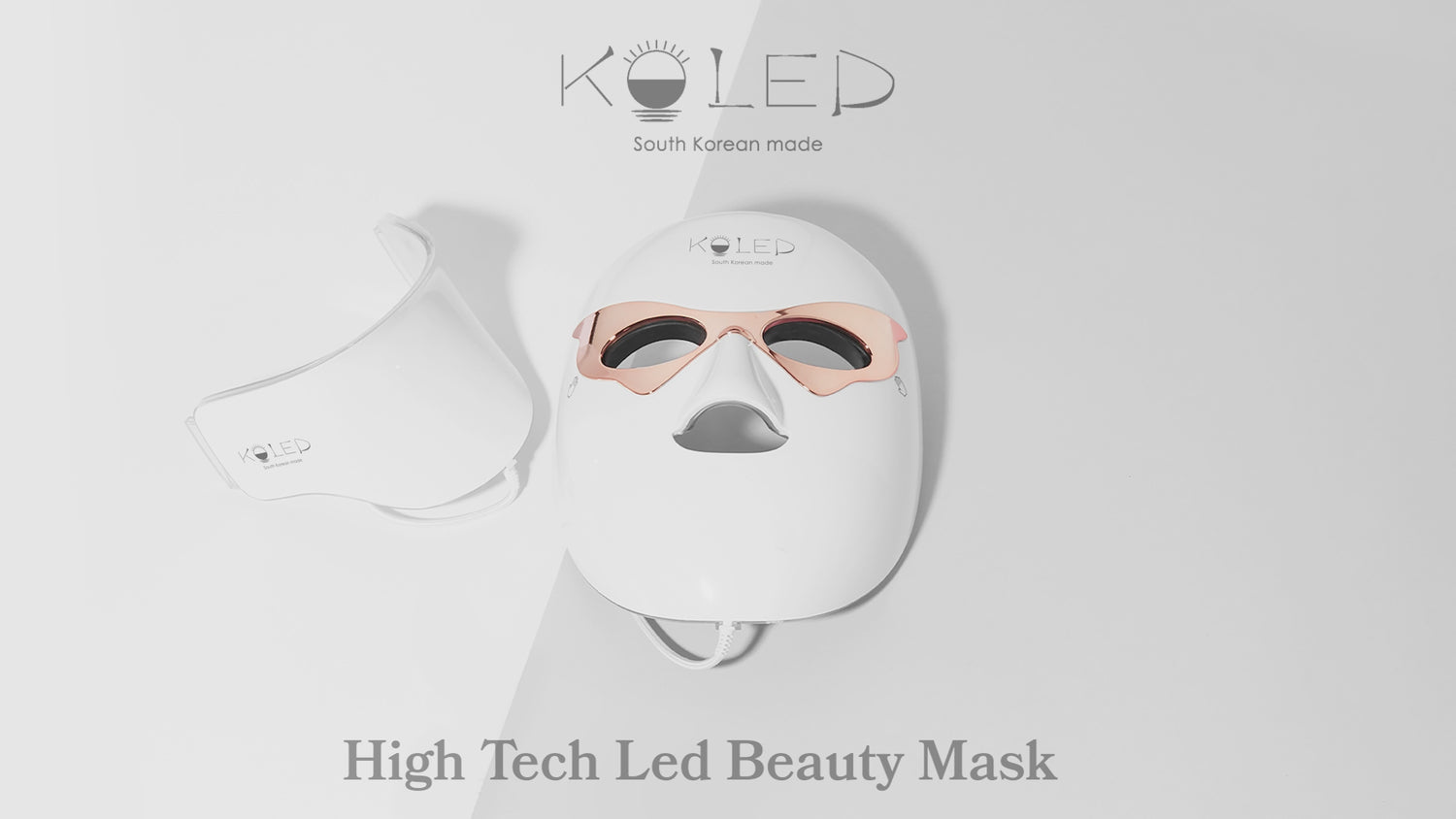 Hino LED Beauty Mask Koled | Maschera Collo 184 LED | Luce Rossa & Infrarossi