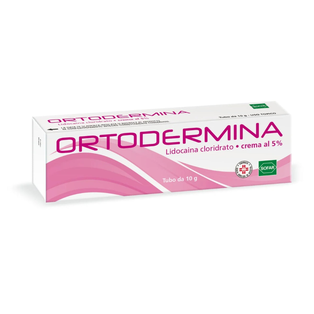 Ortodermina | Crema Anestetica Lidocaina 5% | 10 g  