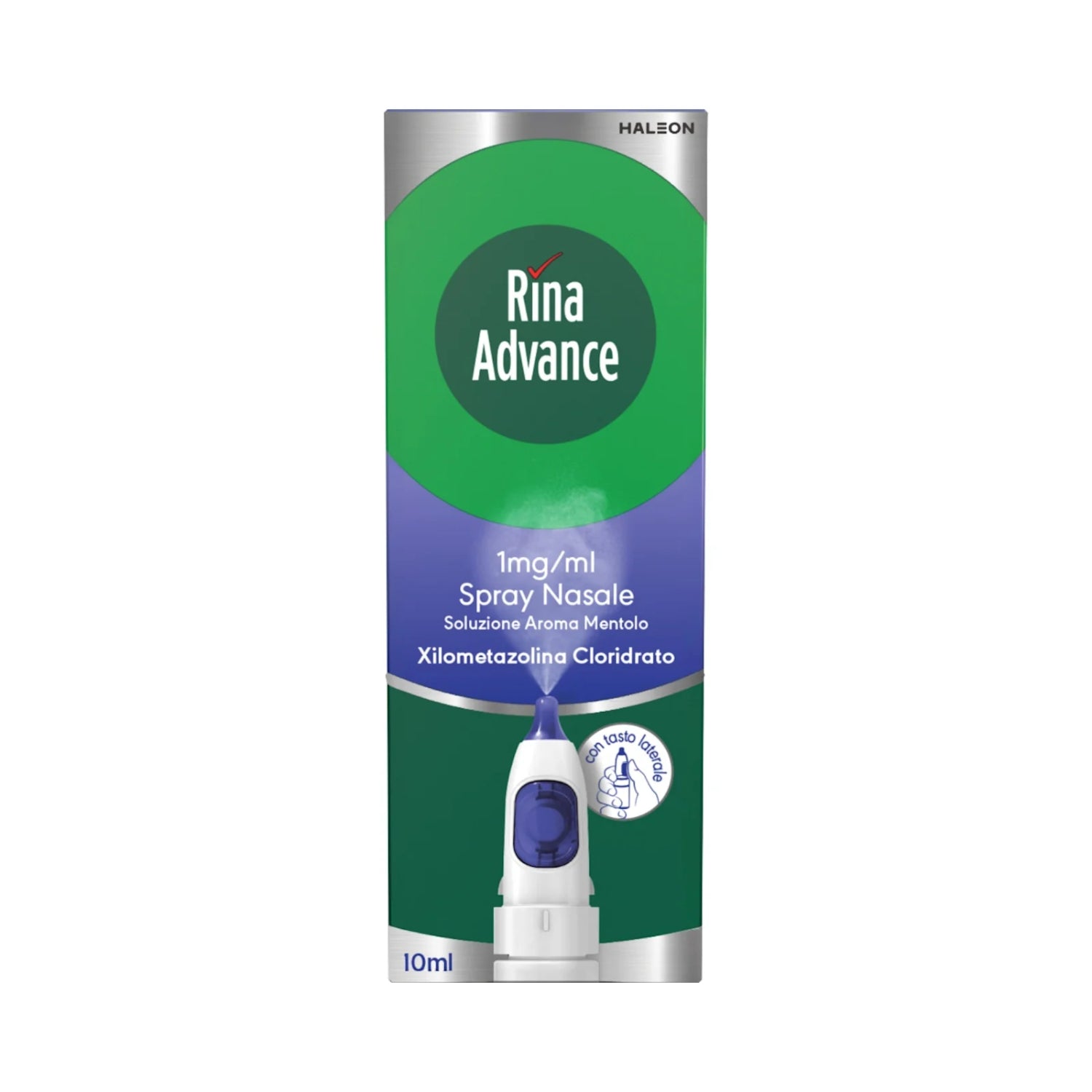 RinaAdvance | Spray Nasale Decongestionante Mentolo | 10 ml