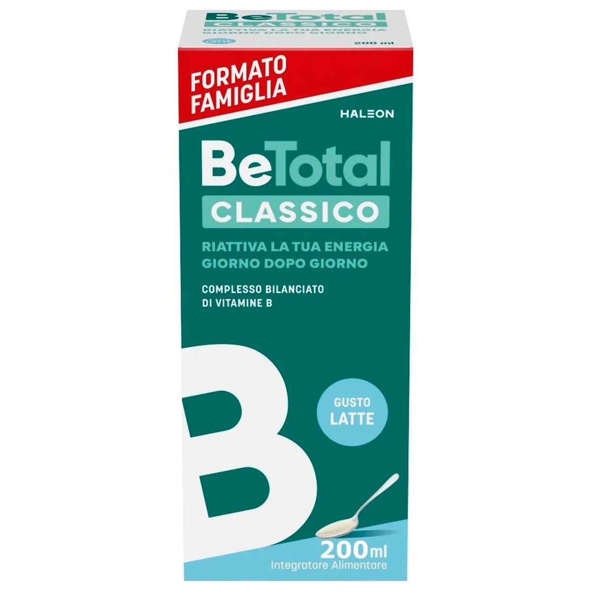 BeTotal Classico | Sciroppo Vitamine Gruppo B Latte | 200 ml  