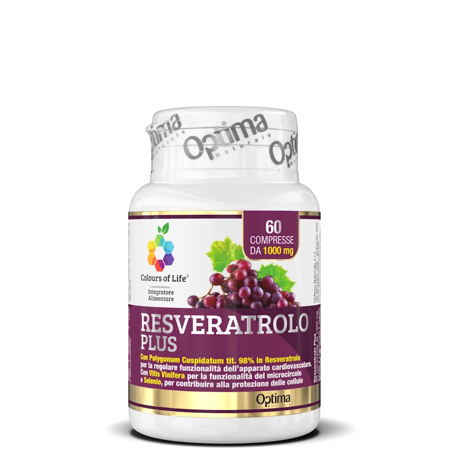 Resveratrolo PLUS | Microcircolo Optima Colours of Life | 60 Compresse