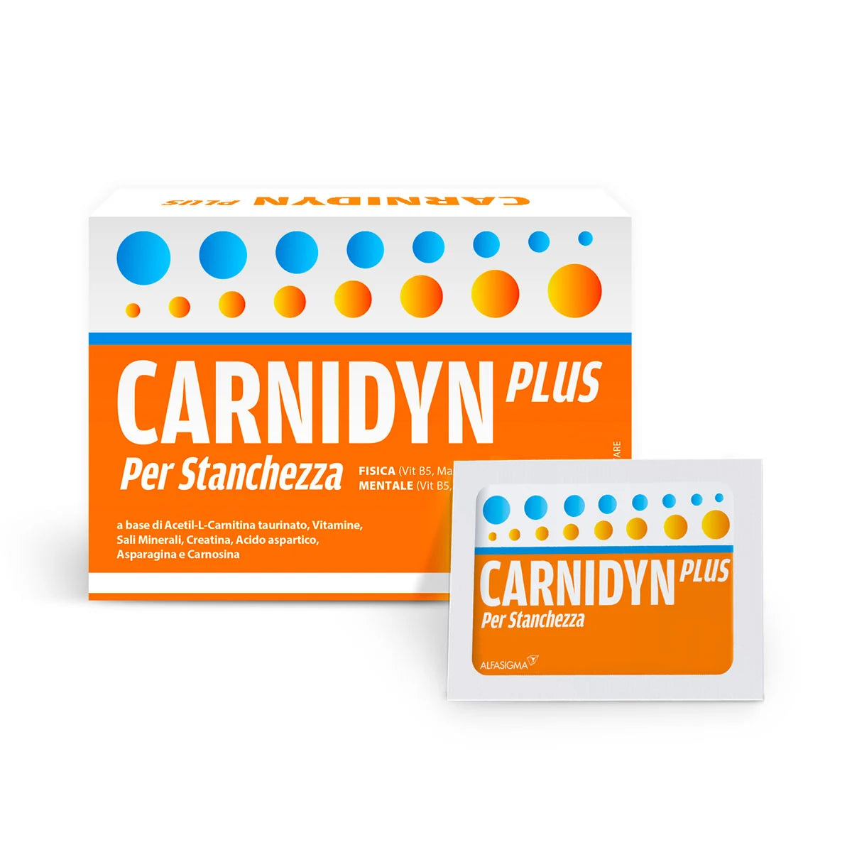 Carnidyn Plus | Creatina e Carnitina per Stanchezza | 20 Bustine