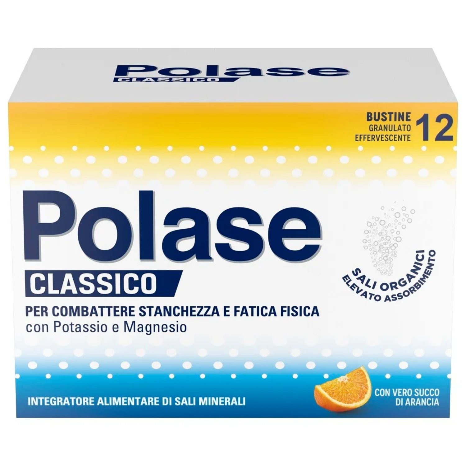Polase Classico | Integratore Potassio Magnesio Arancia | 12 Bustine
