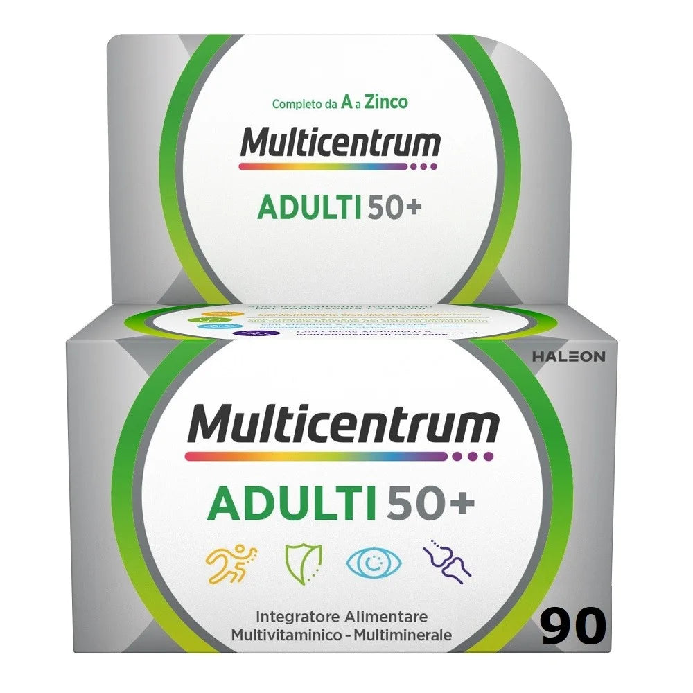Multicentrum Adulti 50+ | Integratore Multivitaminico | 90 Compresse