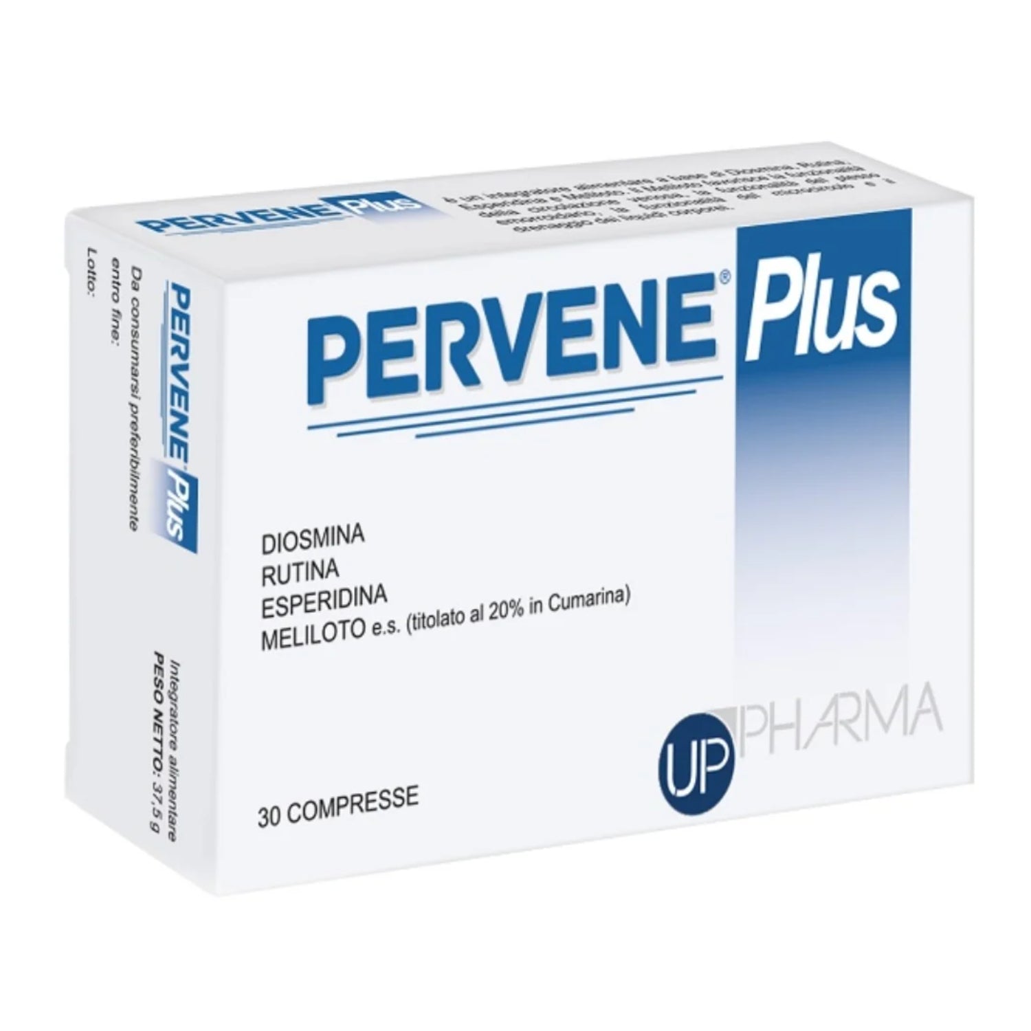 Pervene Plus | Integratore Circolazione Diosmina e Rutina | 30 Compresse