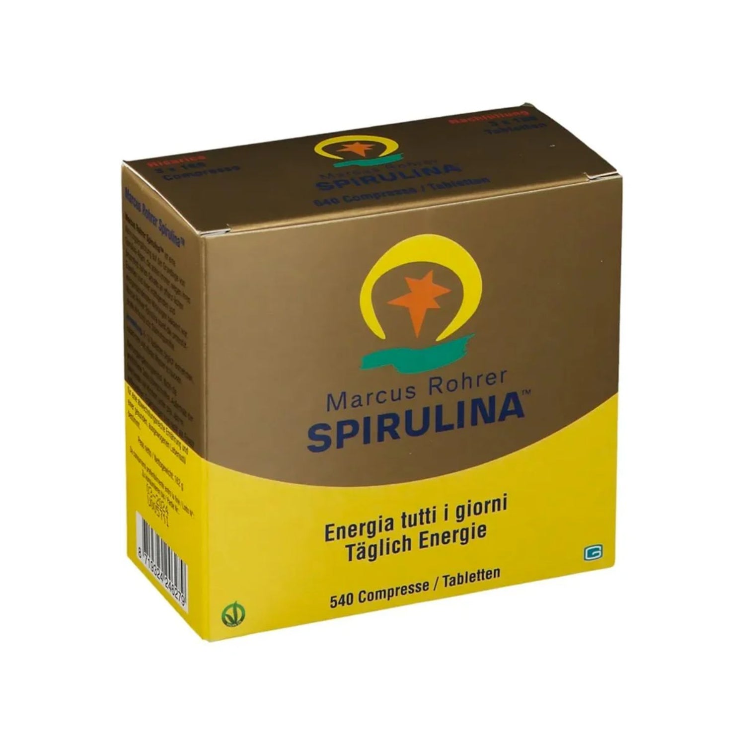 Spirulina Marcus Rohrer | Integratore Ricostituente | 540 Compresse