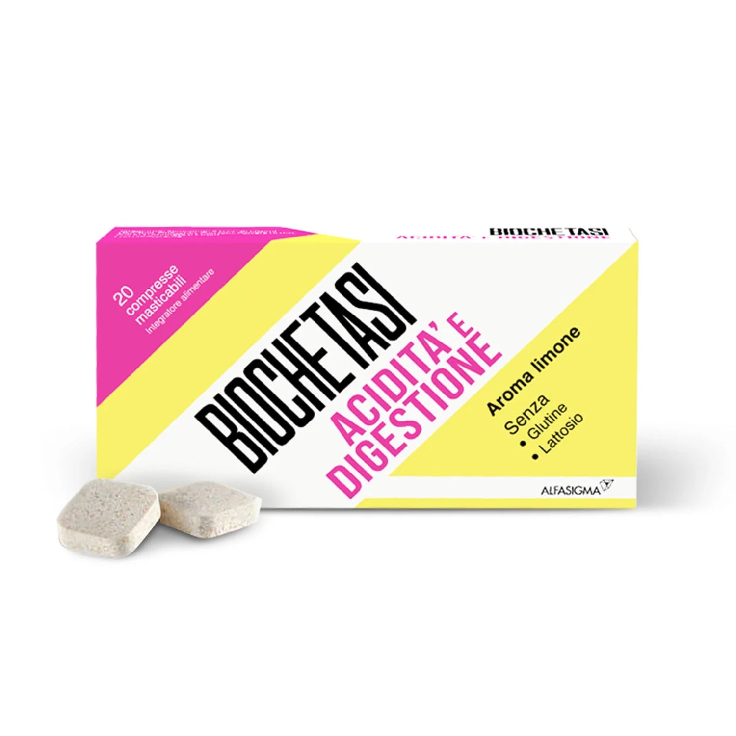 Biochetasi | Enzimi Digestivi e Antiacidità | 20 Compresse Masticabili