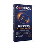 Control Finissimo Original XL | Preservativi Sottili Vestibilità Extra Large | 6 Profilattici  