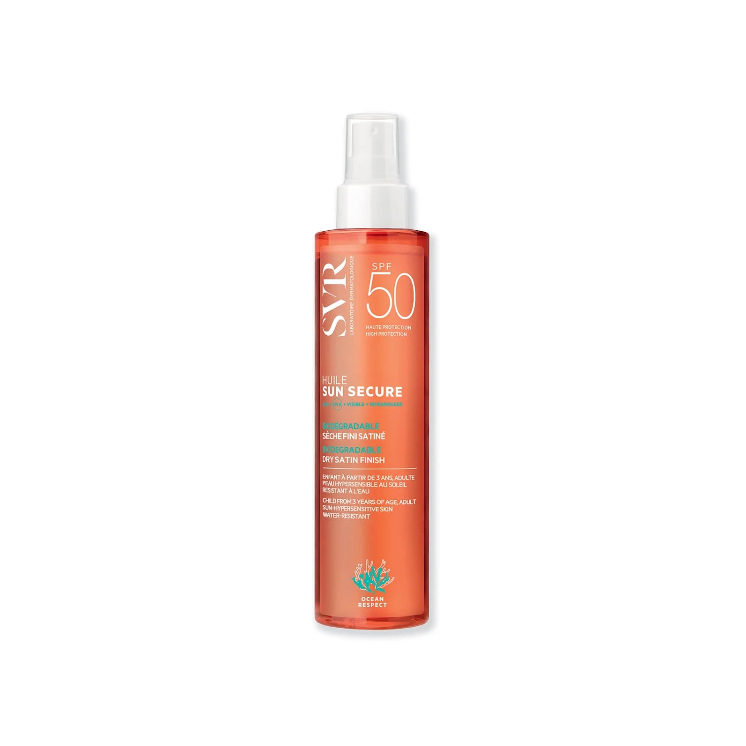 Svr - Sun Secure Huile Seche Spf50+ Olio Secco Viso E Corpo Protezione Solare Molto Alta 200ml
