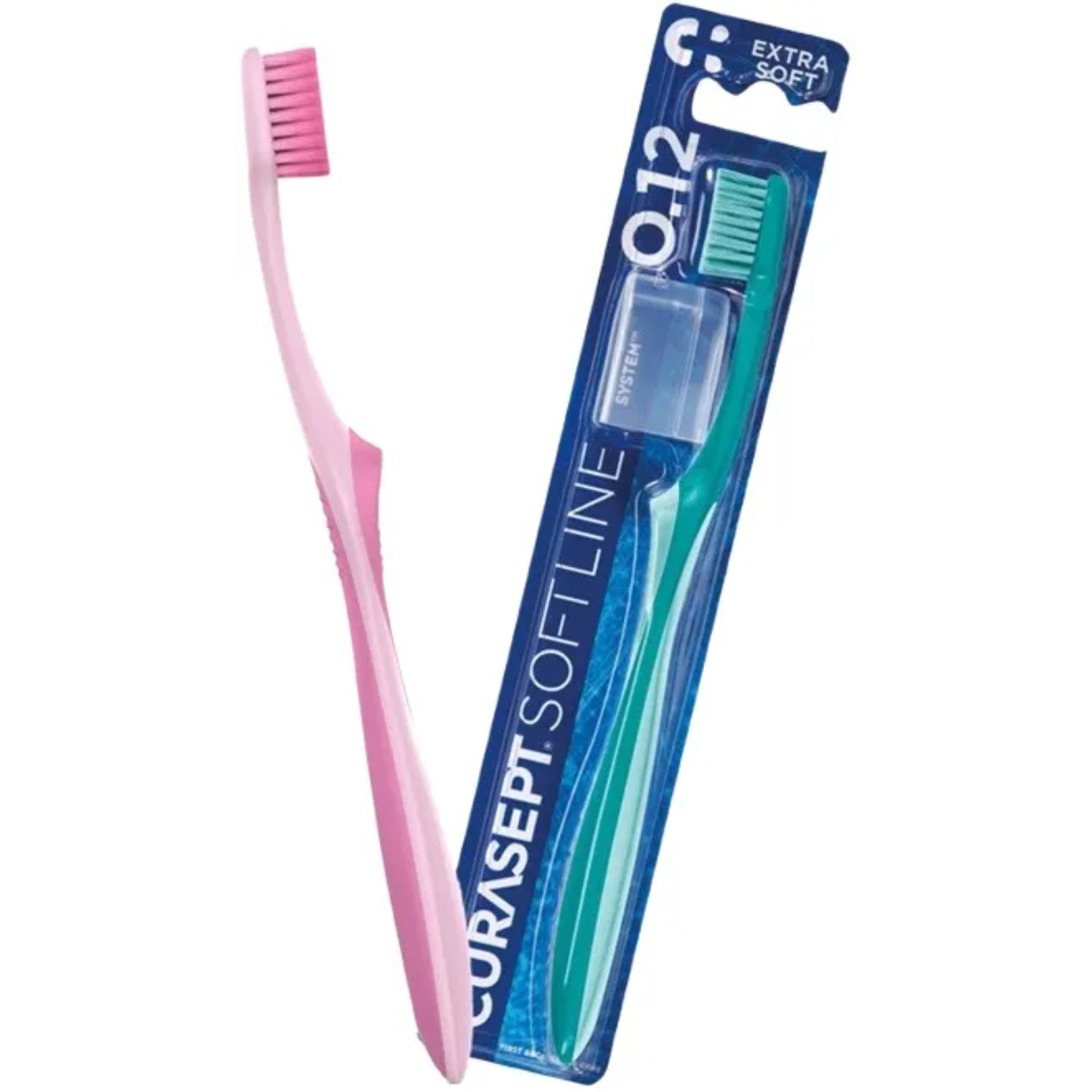 Curasept Softline Bi-Pack | Spazzolino Extra Soft 0.12 | 2 Pezzi 2