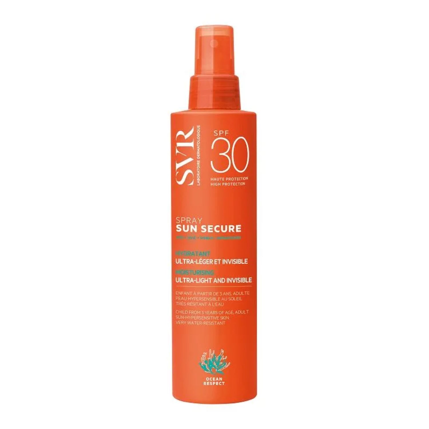Svr - Sun Secure Spray Spf30 Latte Fluido Viso E Corpo Protezione Solare Alta 200ml
