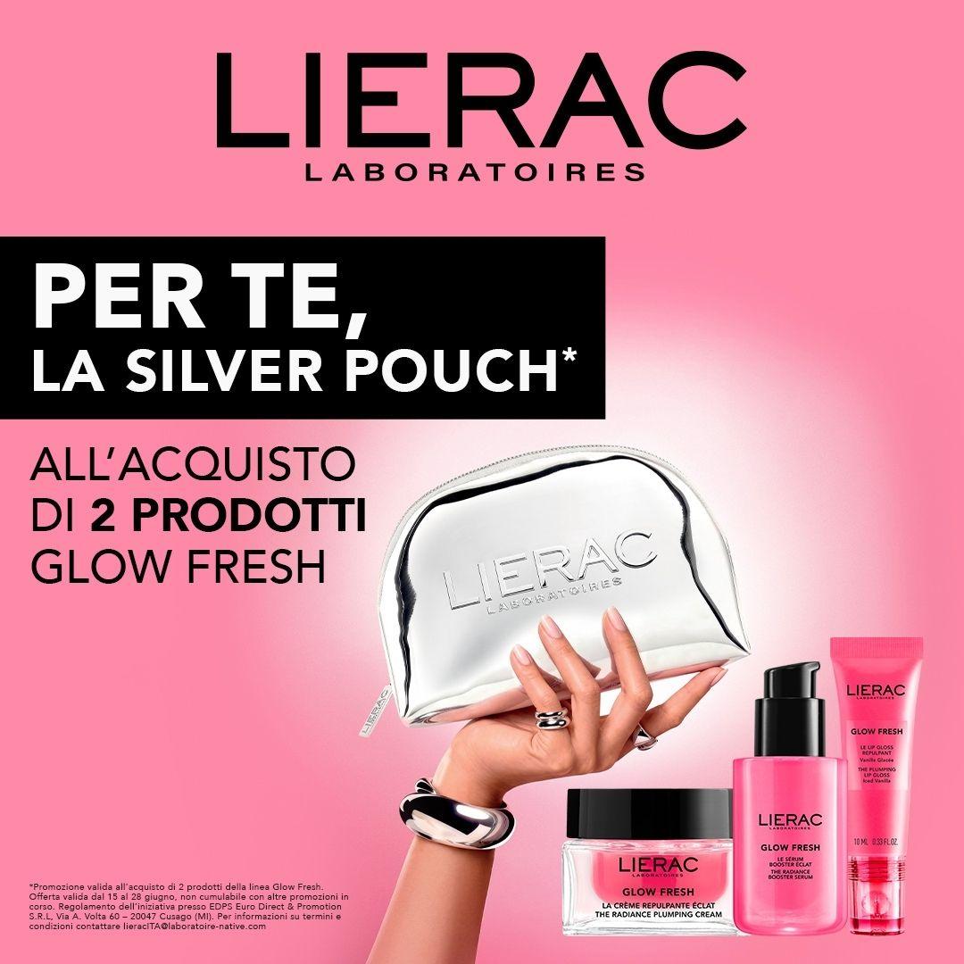 Lierac acquista 2 prodotti glow fresh - silver pouch omaggio - 15-28 giugno 2026