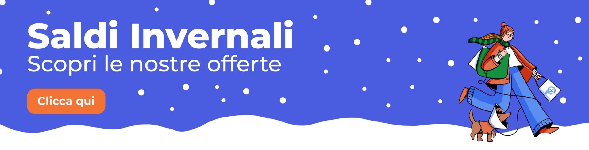 Saldi invernali 2026 banner desktop