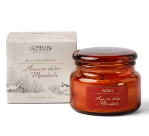 Nasoterapia Candela Profumata Racconti D'inverno Arancio Dolce e Mandorla 245g