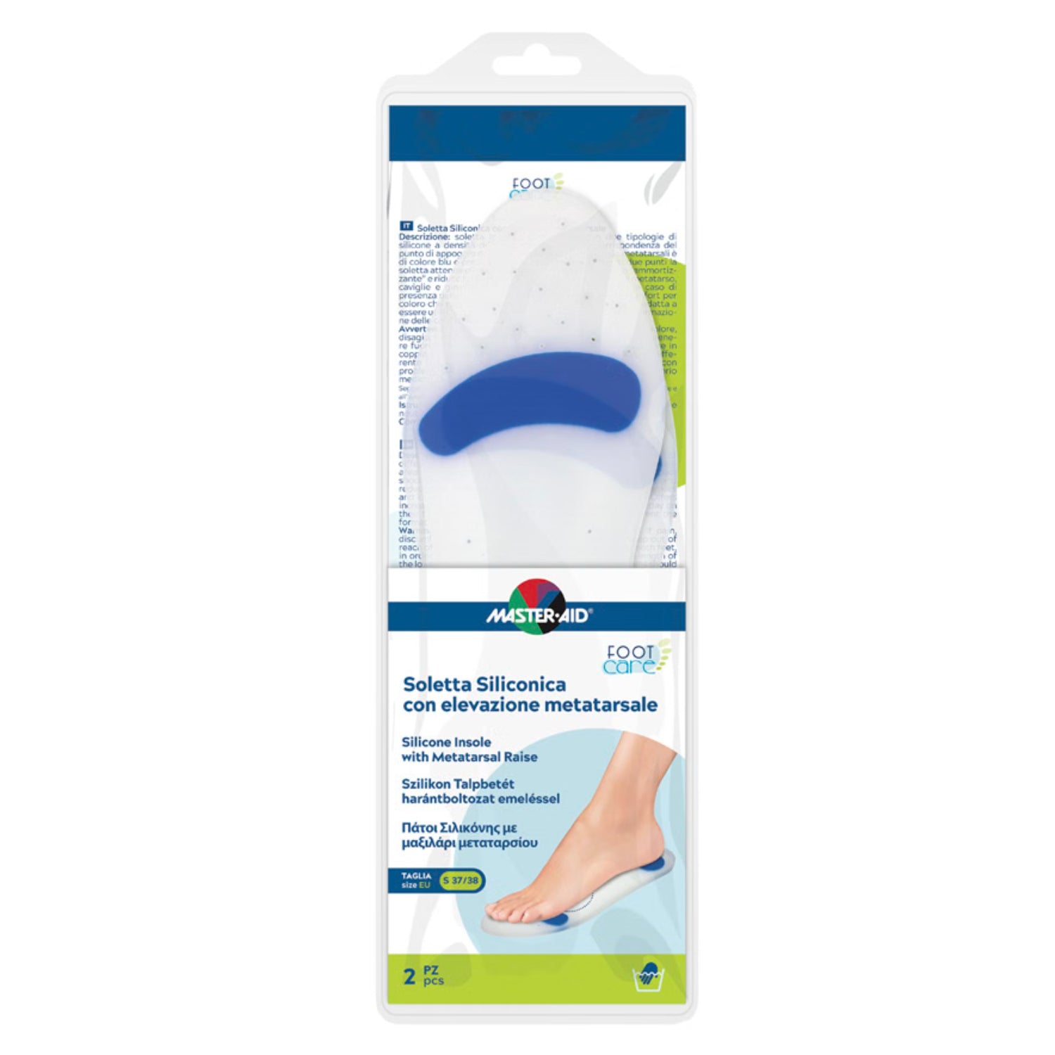 Master-Aid Foot Care Soletta Siliconica S | 37/38 | 2 Pezzi