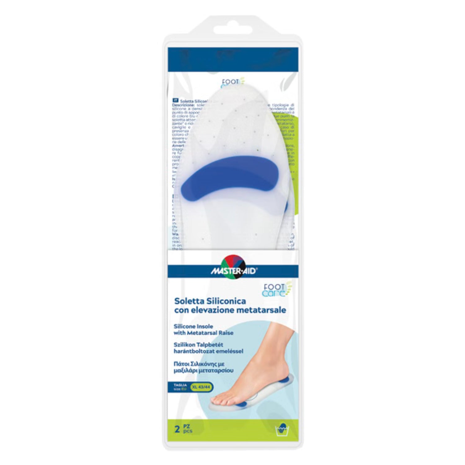 Master-Aid Foot Care Solette Siliconiche | Solo Comfort | XL 2 Pezzi