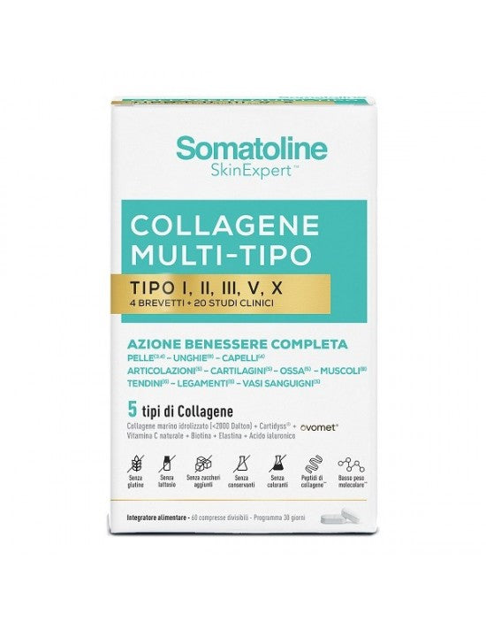 Somatoline Collagene Multi | Integratore Pelle | 60 Compresse
