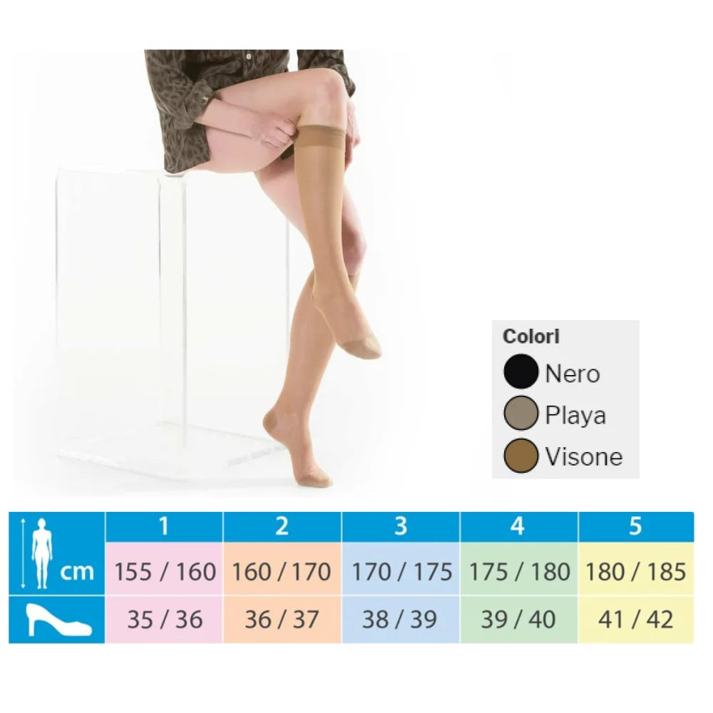 Kamila Bas New 140 Den Gambaletto Maglia A Doppia Rete Visone Tg 5