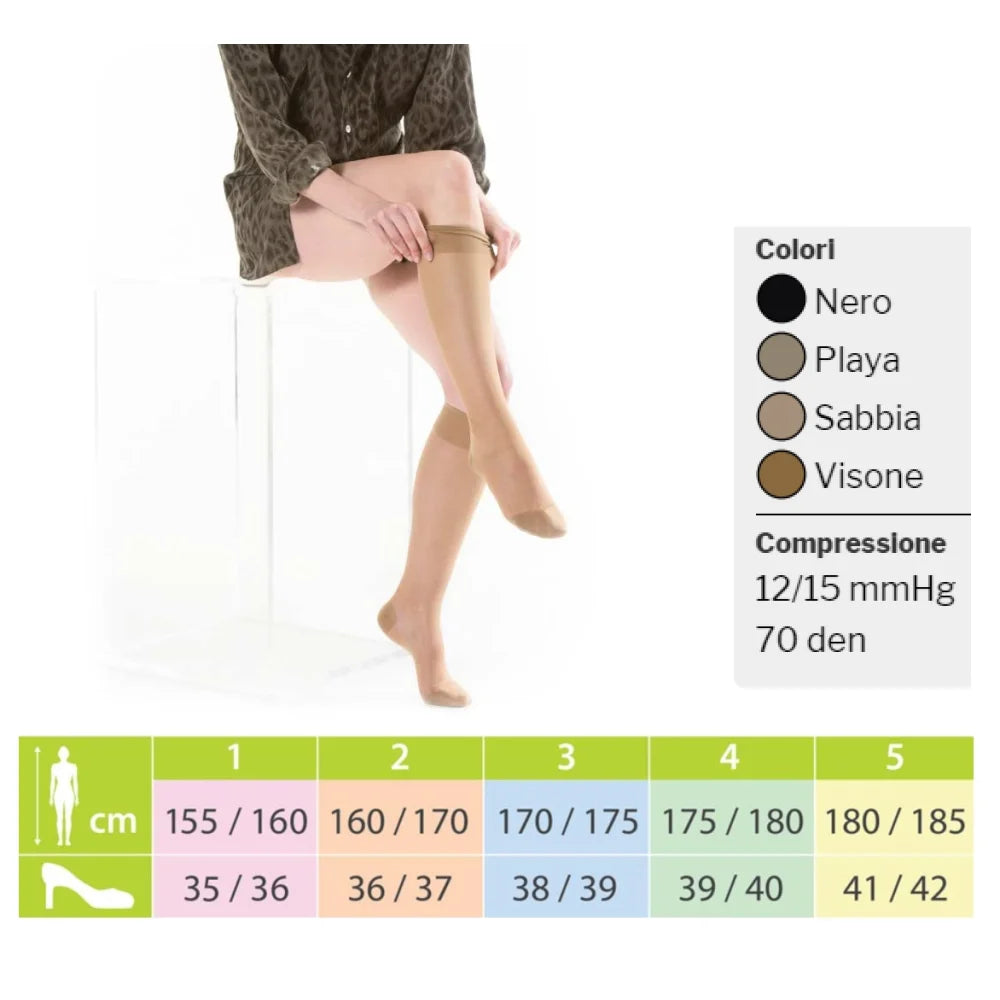 Kamila Bas New 70 Den Gambaletto Maglia A Rete Playa Tg 3