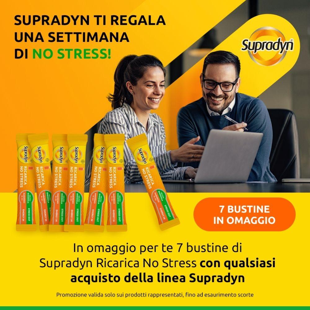 Supradyn Ricarica no stress 7 bustine omaggio all'acquisto di 1 prodotto Supradyn