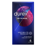 Durex Intense | Preservativi Rilievi e Nervature Vestibilità Regular | 6 Profilattici  
