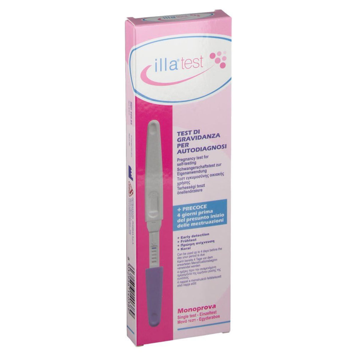 ILLA Test di Gravidanza Precoce | Rilevazione hCG Rapida | 1 Pezzo  