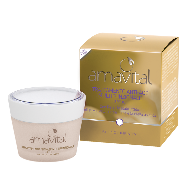 Amavital Retinol Trattamento Anti Age | Azione Compattante | 50 ml
