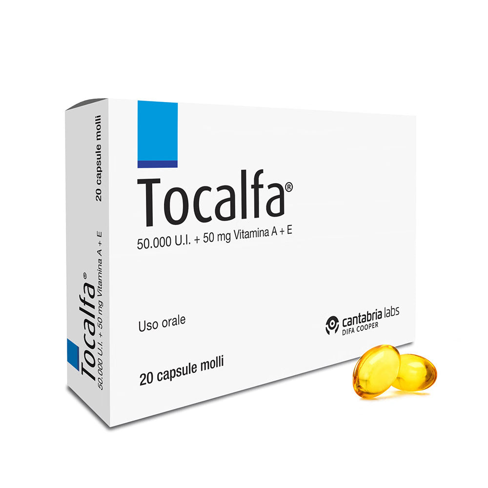 Tocalfa 20 Capsule Molli 50000 UI + 50mg