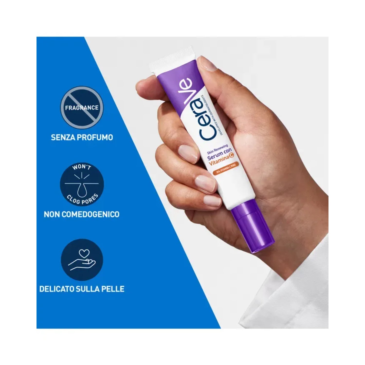CeraVe | Skin Renewing Siero Viso Vitamina C 10% Anti-Età | 30ml