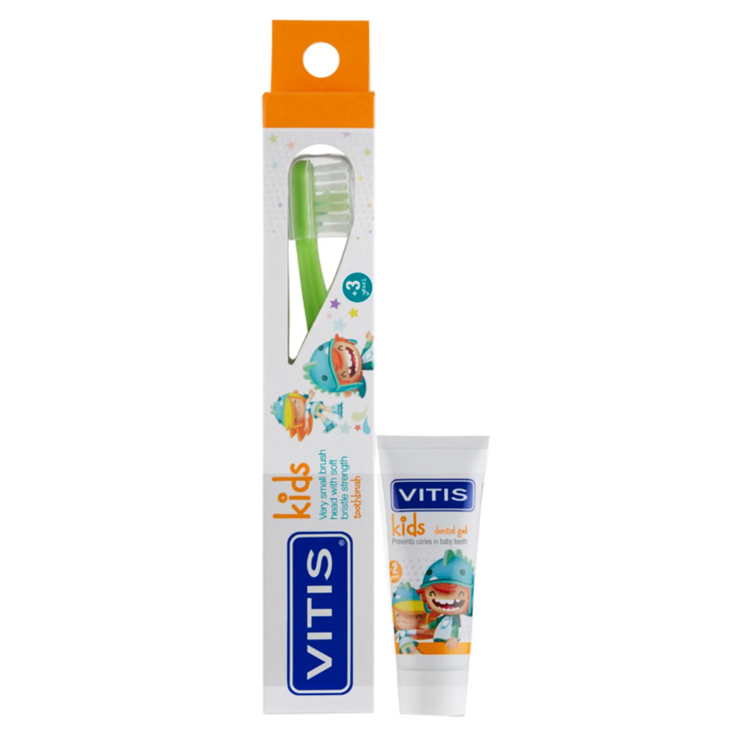 Vitis Kids | Kit Spazzolino Dentifricio Gel | 8 ml
