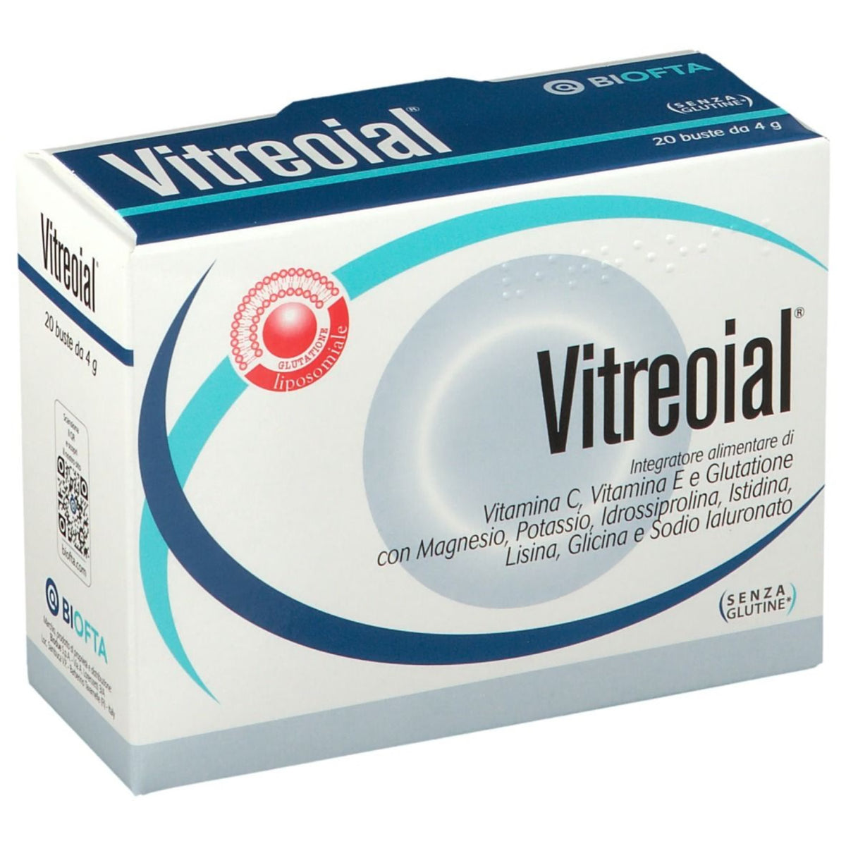Vitreoial integratore corpo vitreo vitamina C glutatione sodio ialuronato 20 Bustine