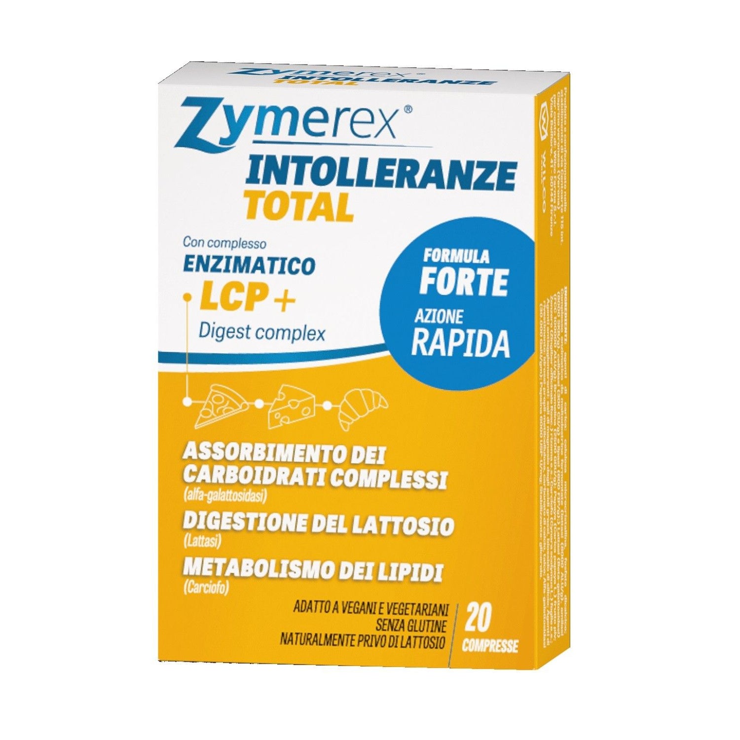 Zymerex Intolleranze Total | Digestione e Lattosio | 20 Compresse