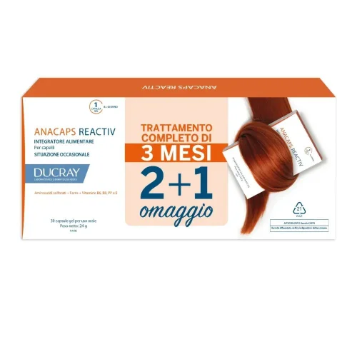 Ducray Anacaps Reactiv per la caduta dei capelli
                  reazionale