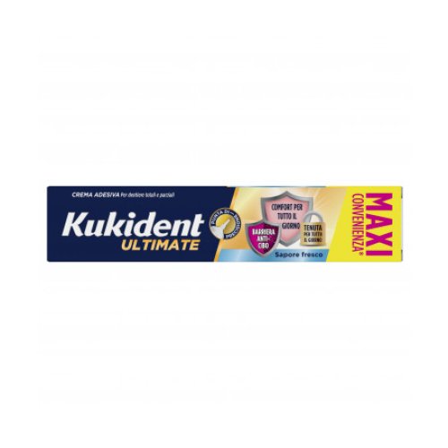 Kukident Ultimate Barriera Anti-Cibo Sapore Fresco - Formato Maxi Convenienza 57g