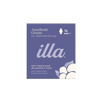 illa care assorbenti in cotone giorno - flusso normale 14 pezzi