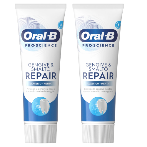 Oral-B Dentifricio Gengive e Smalt Repair Classico Pacco Doppio 2 x 75ml