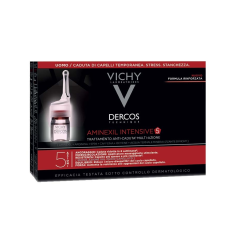 vichy dercos aminexil intensive 5 uomo - trattamento anticaduta 12 fiale
