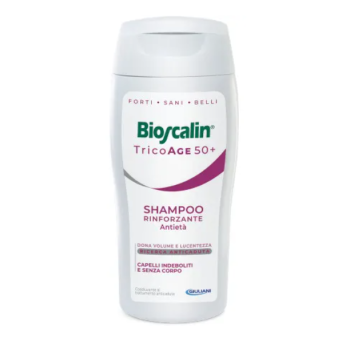 bioscalin tricoage 50 + shampoo rinforzante anti età 200 ml