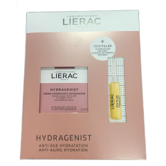 lierac cofanetto hydragenist crema 50ml + fiala cica filler 10 giorni